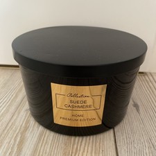 Duftkerze Glas Deckel Dreidocht Kerze Neu Advent Deko Weihnachten schwarz 1000g