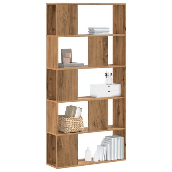 BüCherregal Standregal Bodenregal 5 BöDen Artisan-Eiche 80,5X23,5X162,5 Holzwerk-image