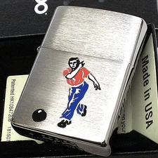 Zippo Bowling Classic Lighter Retro Sports Series Used