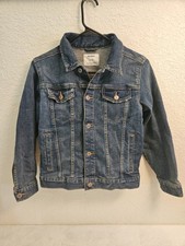 Old Navy Boys Collard Button Up Denim Jean Jacket - Size 10/12