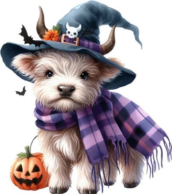 Halloween Hochland Kuh Wandbild Schlafzimmer Kinderzimmer Auto Vinyl Aufkleber Abziehbild 6 Größen