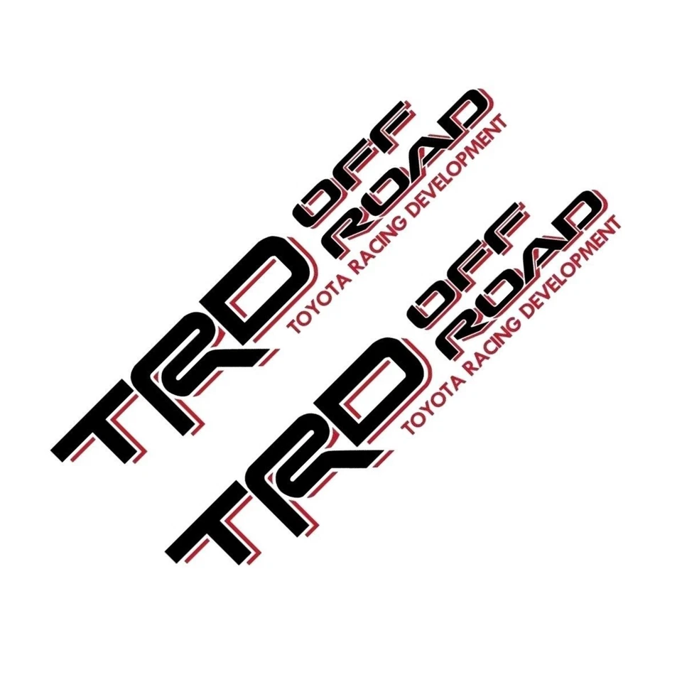 2PCS TRD Off Road Decals Fit For Toyota Tacoma Tundra Pair Sticker Truck bedside Foto 4 de 4