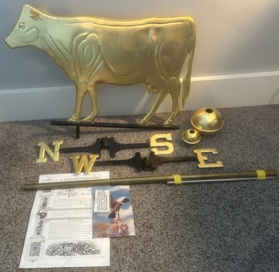 Cow Weathervane by Crosswinds Windvane Metal Aluminum 3D 22'' $499!