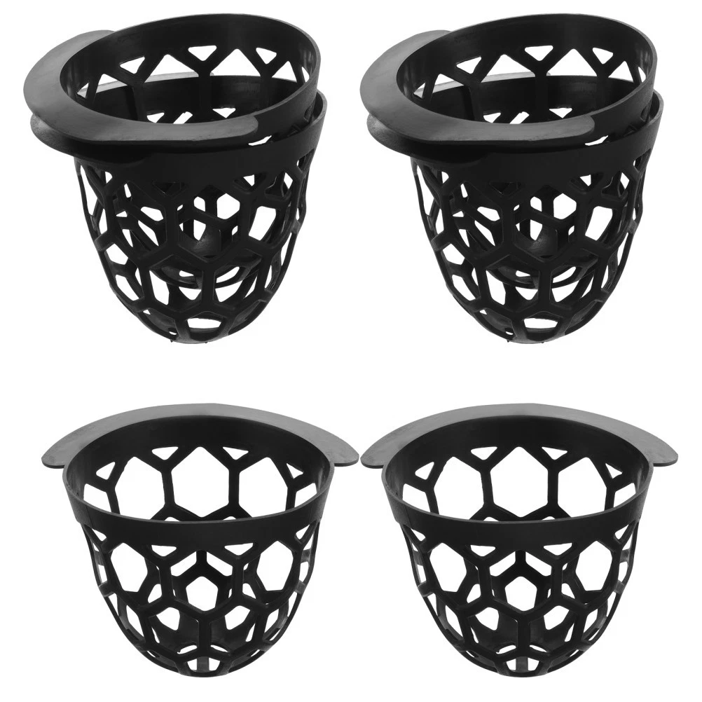 6Pcs Billiard Table Pocket Liner Tpe Storage Basket Black