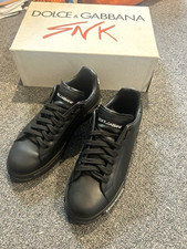 Dolce&Gabbana Portofino Men s Black Leather L...