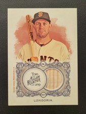 2019 Topps Allen & Ginter - Relics Evan Longoria #FSRB-EL Giants Bat Relic 