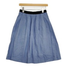 MARGARET HOWELL SHIRTING LINEN III SKIRT 578-0132518 Size 1 Light blue 6-032...
