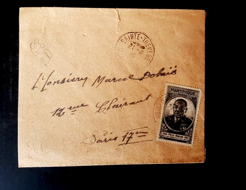 LETTER OF THE COLONIES: MARTINIQUE SAINTE THERESE-PARIS 17°