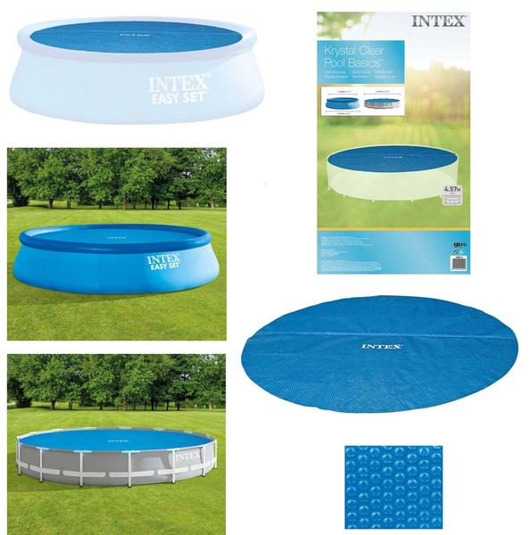 Intex Solarabdeckplane Ø 457 Cm - Poolabdeckung Solarplane Solarfolie Solar Pool-image