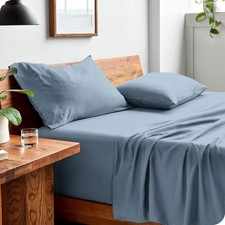 Bare Home Full Sheet Set - Luxury 1800 Ultra-Soft Stonewashed Microfiber - Doubl