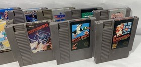 85 Nintendo Entertainment System NES-001 Original Console 10 Games Complete Lot