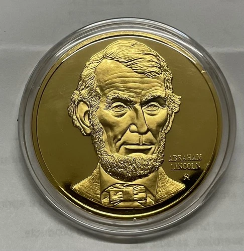 1973 FM STERLING SILVER 41 GRAM PROOF PRESIDENTIAL COIN = 1.2 OZ ASW = LINCOLN