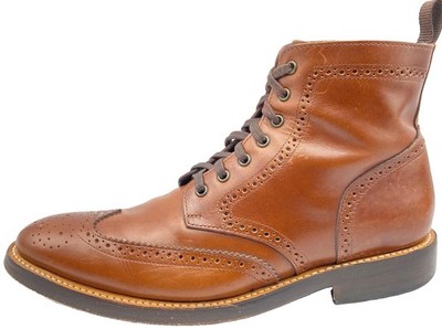 Thursday Boot Co Everyday Wingtip Boots Brown Leather Brogue Lace Up Men 10.5