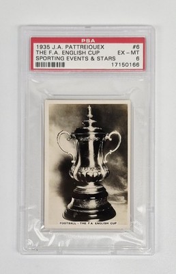 pattreiouex cigarette cards PSA 6 GRADED 1935 Pattreiouex Cigarette Card Sporting Events & Stars  English Cup