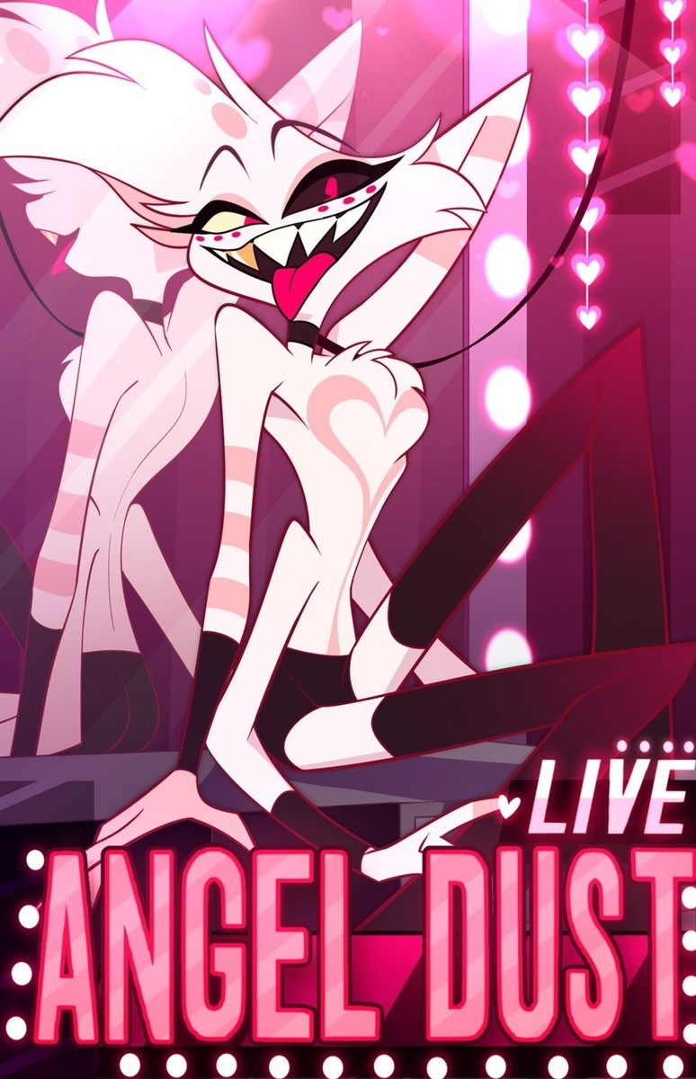 ポスター Angel Dust Live In-Universe Poster Hazbin Hotel Angel Dust Live In-Universe Poster Rare Brand New And