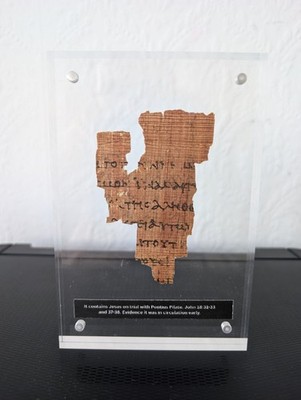 Ostern christliches Geschenk - John Rylands Fragment Replica P52 - ältestes Evangelium Johannes