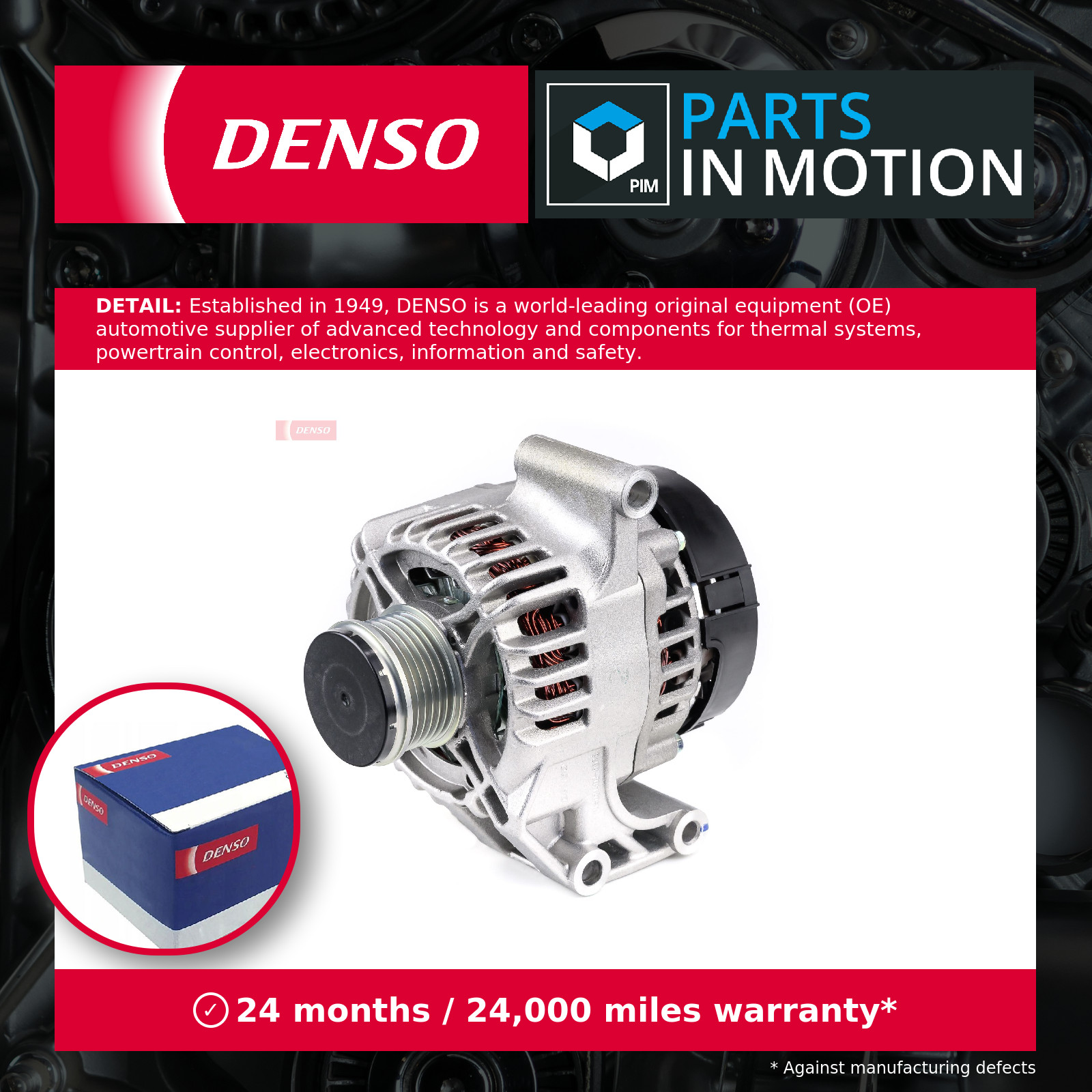 Fits DENSO DAN1002 Alternator DAN1002 Alternator (14V, 90A, new with a deposit) - Image 8