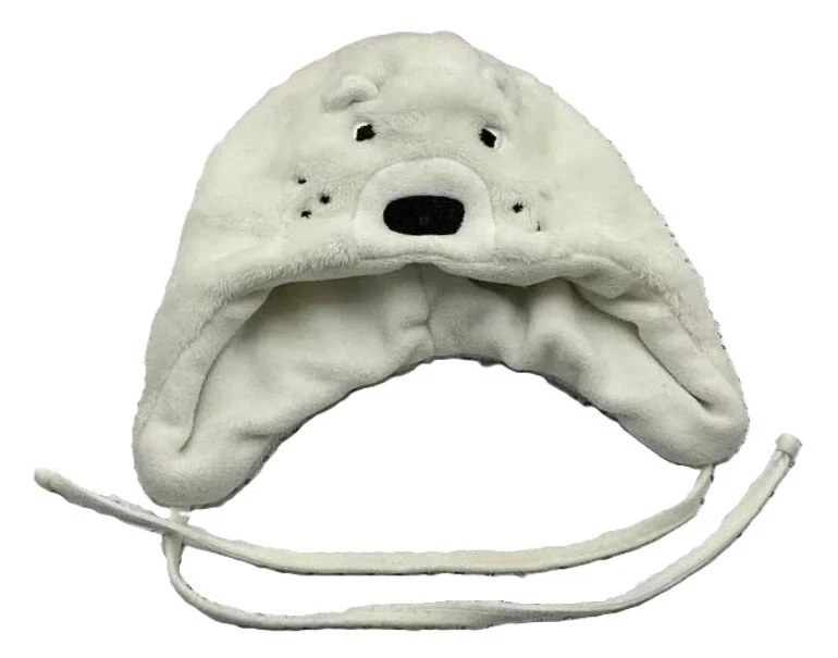 Sterntaler bonnet blanc polaire ours bébé 6-9 mois - Photo 2/4