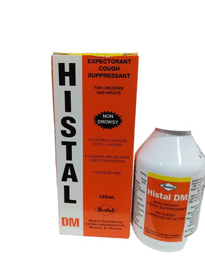 Histal DM Expectorant Cough Suppressant Non-Drowsy Syrup 125 ml New Sealed