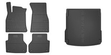 Frogum Fußmattensatz Autoteppich + Kofferraumwanne für Audi A6 Avant 4A5
