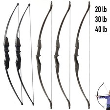 30/40Lbs 51"/57" Archery Detachable Takedown Recurve Bow Right Left Hand Hunting