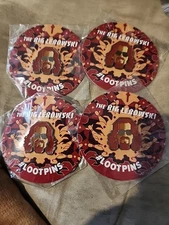 Lot Of 4 The Big Lebowski Loot Crate 2018 Lapel Pin The Dude Jeff Bridges Mint