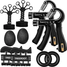 10PCS Grip Strength Trainer Kits, Hand Gripper Strengthener, Forearm Strengthene