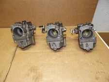 Evinrude Outboard Motor Carburetor Set of 3 / 1995 / 60hp