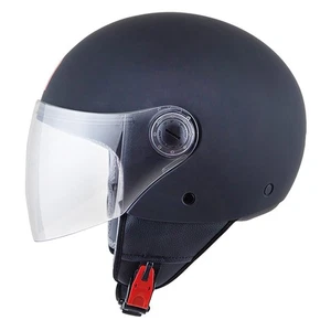 MT Street Open-Face Motorcycle Helmet Plain Matt Black