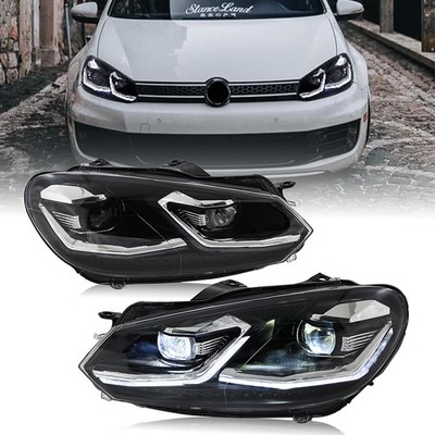 USED LED Scheinwerfer für VW Golf VI MK6 2008 2013 Frontlampen DRL E-Prüfzeichen