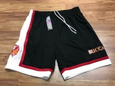 MENS XL - NEW Mitchell & Ness NFL Tampa Bay Buccaneers Bucco Bruce Lined Shorts