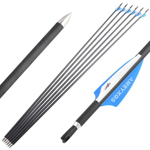 31" Carbon Arrows SP1000 ID4.2mm Archery Quiver Compound Bow Hunting Target - Picture 11 of 14