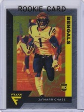 JA'MARR CHASE ROOKIE CARD 2021 Flux Football Jamarr LSU Cincinnati Bengals RC!
