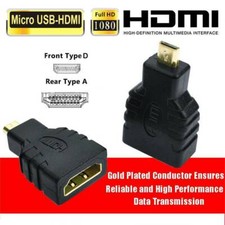 Convertor Gold Plated HDMI Female to Micro HDMI Male type d Adapter for GoPro US