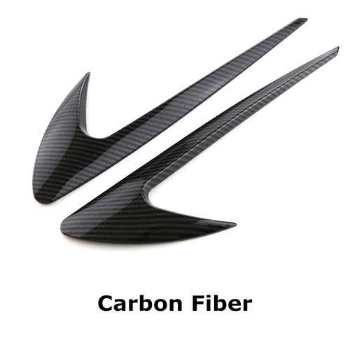 4Pcs Red Vent Fender Trim Boomerang Black V8 Biturbo 4Matic+ Sticker Emblems - Picture 9 of 11
