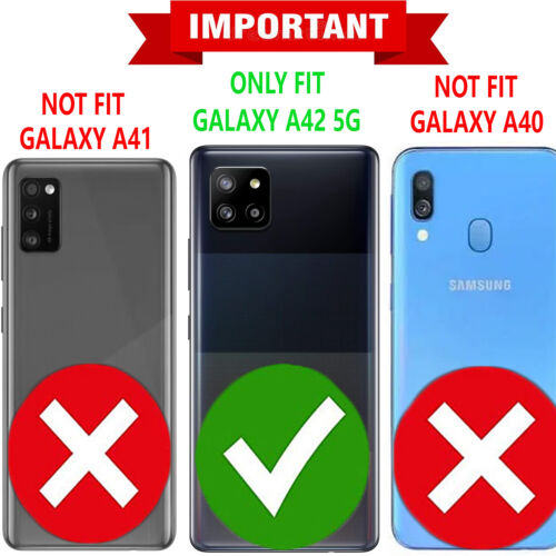 Für Samsung Galaxy A42 5G Hülle Handyhülle Ständer + Hartglas Schutz - Bild 2 von 43