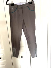 Piper by Smartpak Equestrian Riding Pants Women's Size 34R Light Grey NWOT