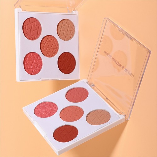 5 Color Blush Powder Palette Makeup Matte Definition Velvet Skin Natural Gentle - Picture 12 of 20