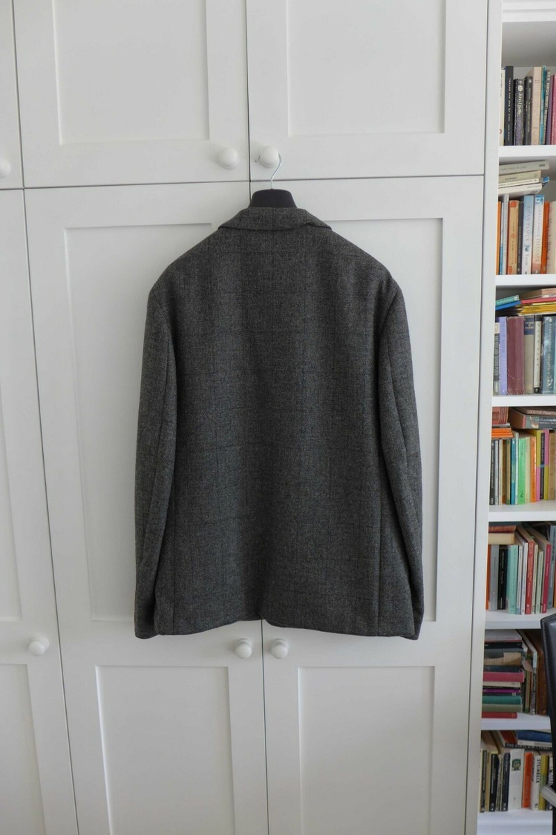 Margaret Howell Windowpane Check Wool Blazer, size Large - BNWT