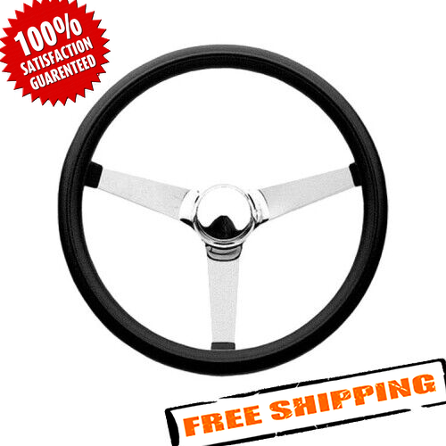Grant 832 Classic Lenkrad | 36,6cm Durchmesser | Verchromte Speichen Mit Schwarzem Schaumstoffgriff