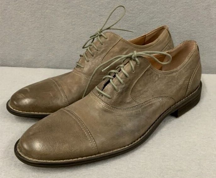 SAOLA Scarpe uomo Joseph Abboud grigio 11 5 pelle punta cappuccio stringate eleganti lavoro Oxford