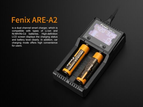Fenix ARE-A2 Dual Channels Battery Charger + 2X fenix 5000mah 21700 battery - Picture 3 of 7