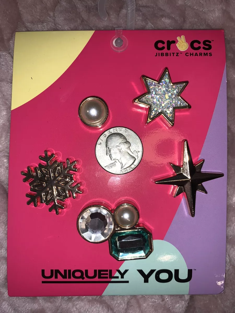 Crocs Metal Elevated Twinkle Holiday Gem Jibbitz Limited Edition Shoe 5  Charms