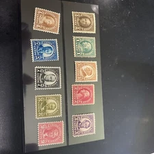 SCOTT#551-557,559-561 Mint Some Gum Glazing Some XF