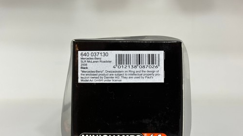 Minichamps 1:64 Mercedes-Benz SLR Mclaren ROADSTER Black Rare!!! - Picture 4 of 4