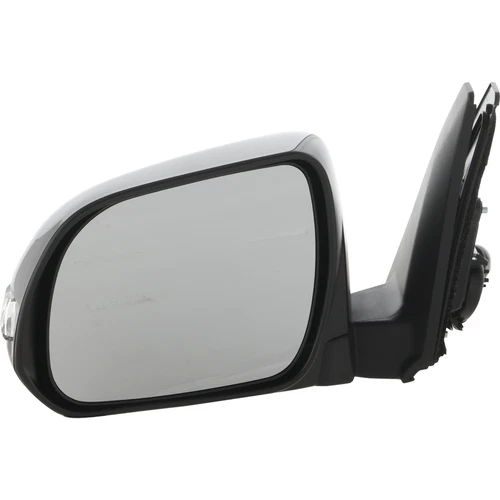 Fits 10-13 TY 4RUNNER POWER MIRROR PAINT TO MATCH BLACK W/HEAT-SIGNAL-PUDDLE LH