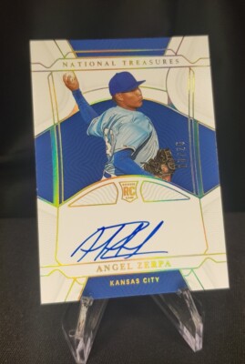Panini 2022 National Treasures Angel Zerpa Rookie Signatures Gold Royals /25