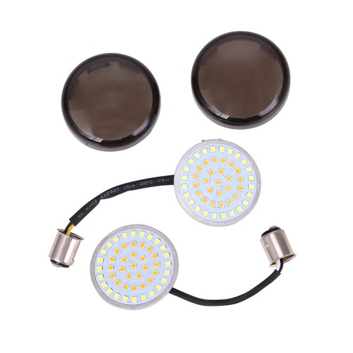1157 LED Turn Signal Light Blinker w/ Smoke Lens For Harley Road King Glide FLHR - Bild 13 von 15