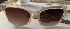 Oscar de la Renta Sun Glasses Womens Blush Acrylic Frames Y2K Vintage