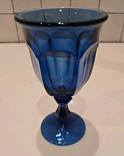 Libbey Gibraltar Duratuff Cobalt Water Goblet